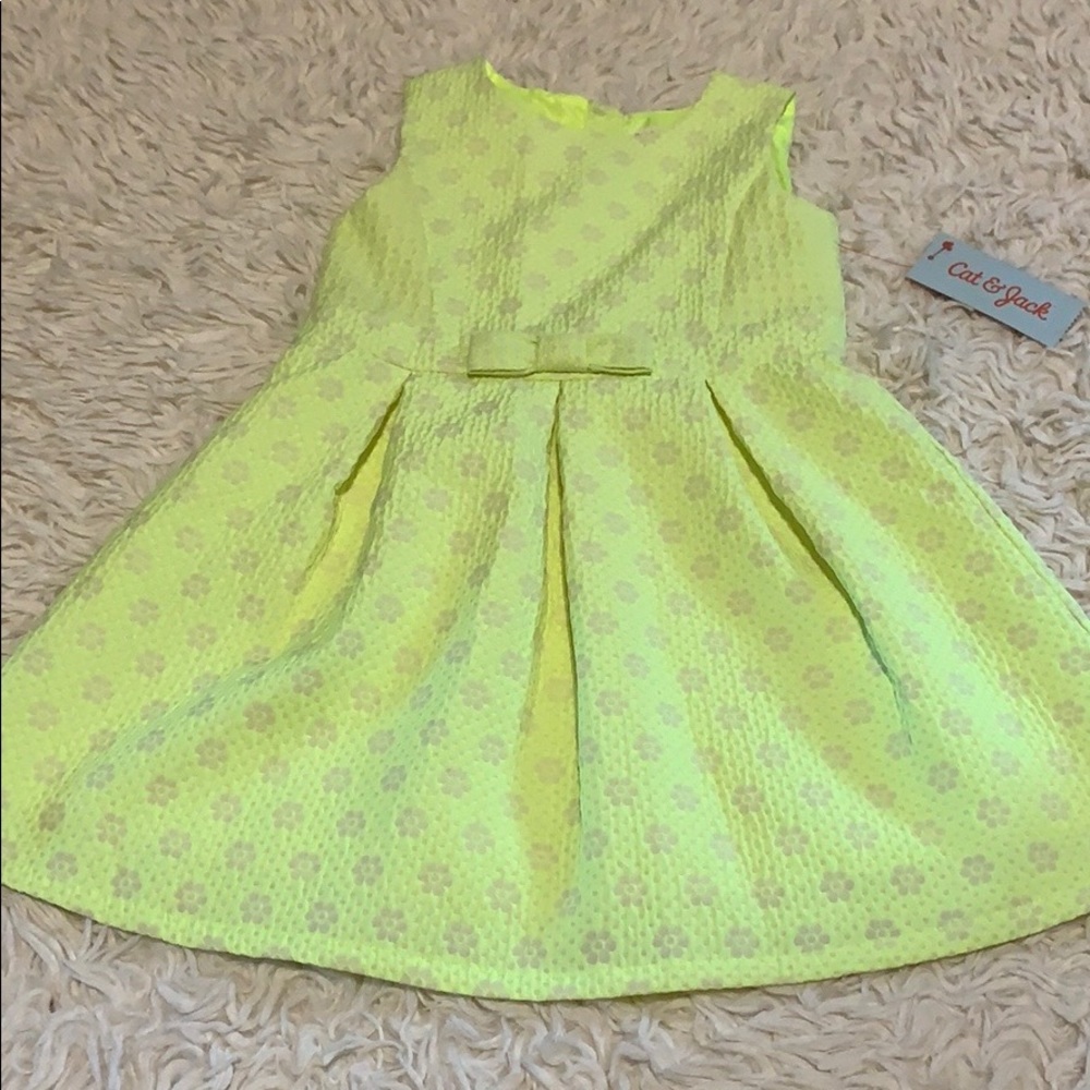 Cat & Jack yellow/purple dress new with tags